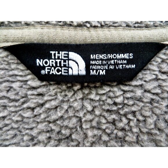 The North Face Gordon Lyons Hooded Full Zip Fleece Jacket Tan SZ M - Picture 7 of 8